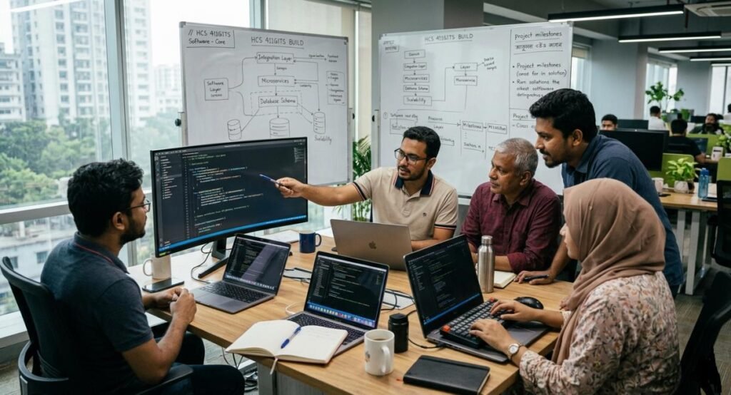 how hcs 411gits software built