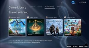 how to game share on ps5