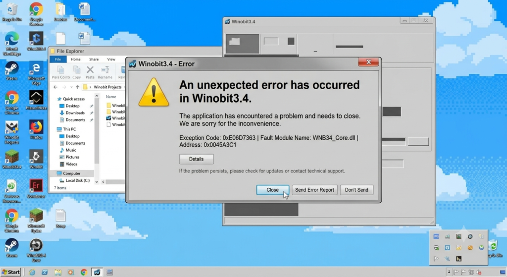 Winobit3.4 Software Error: Causes, Fixes & Solutions
